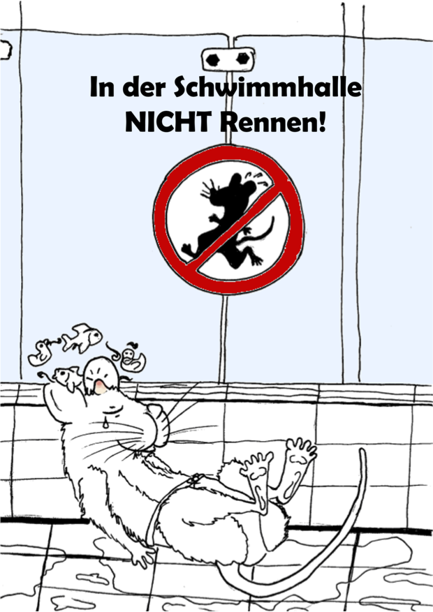 Baderegel Nicht Rennen