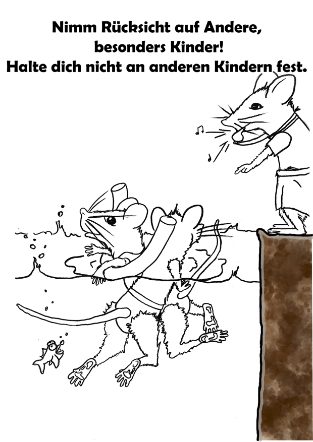 Baderegel Nimm Ruecksicht