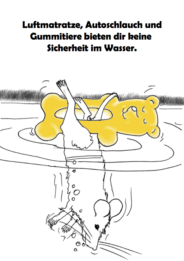 Baderegeln Luftmatratze