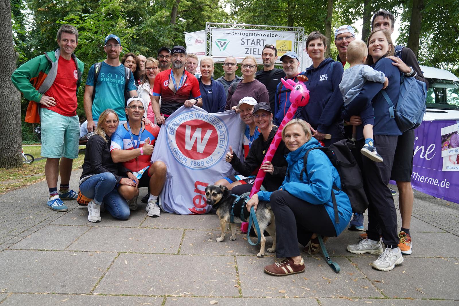 Triathleten nach einem Wettkampf