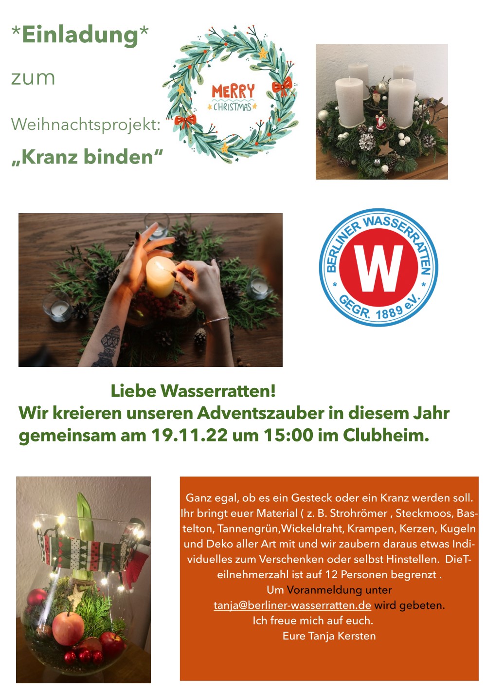 Weihnachtsfloristik